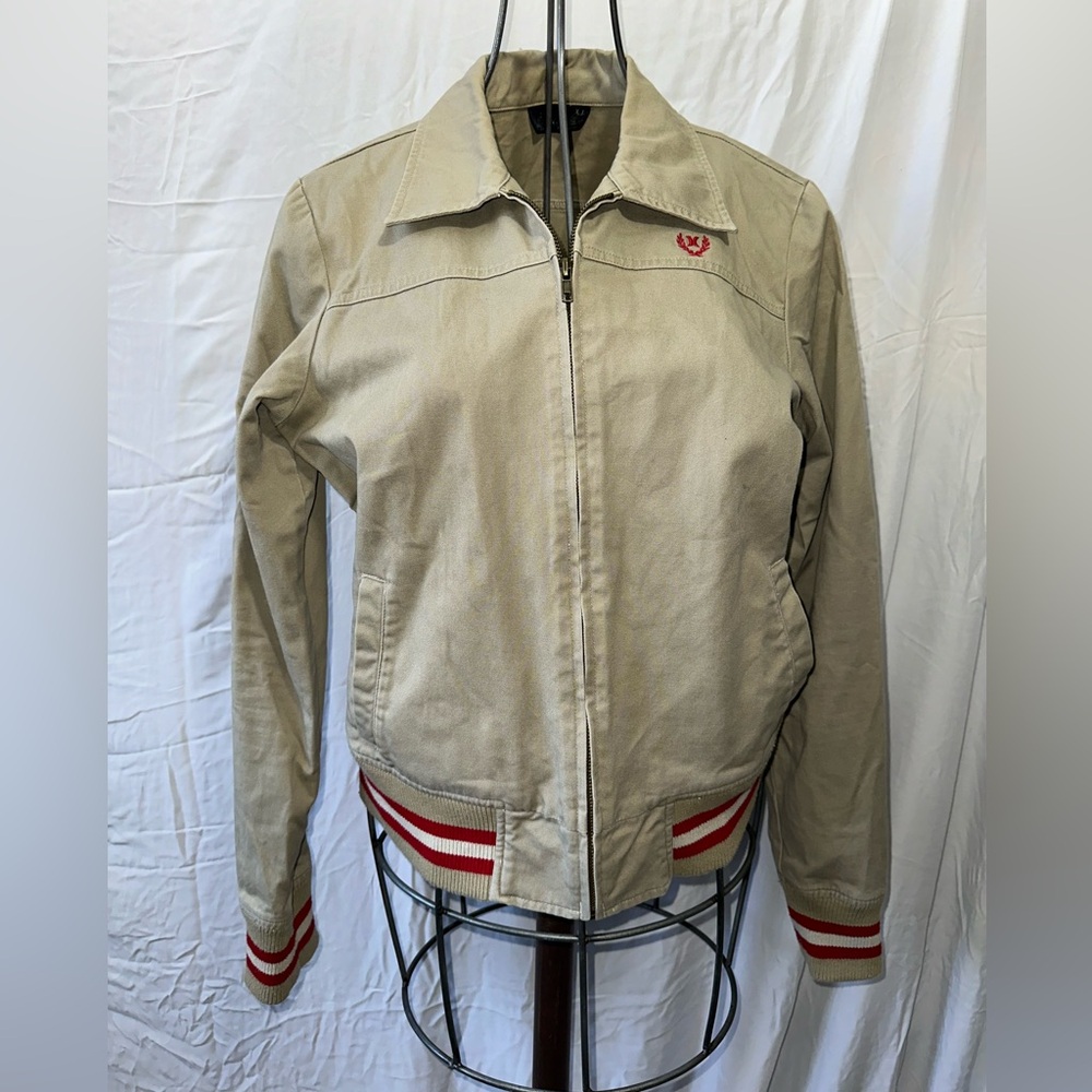 Tan Hurley Bomber Jacket XL